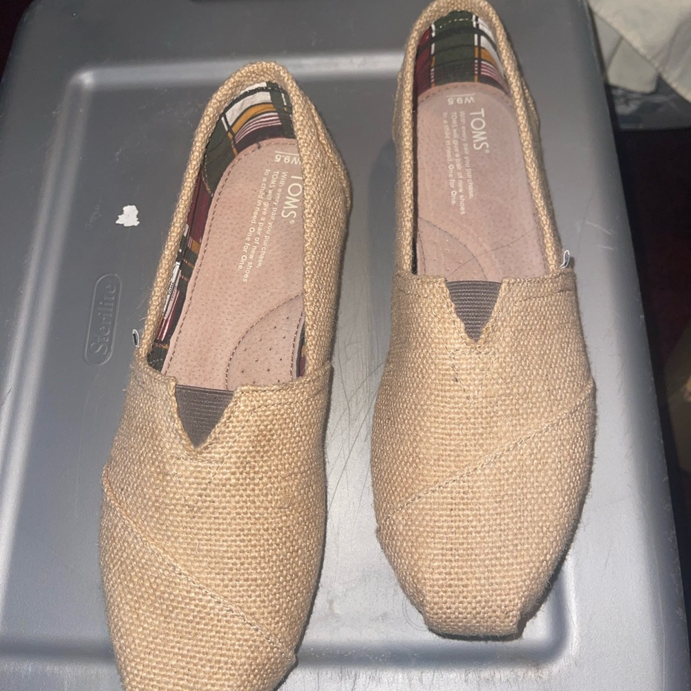 TOMS Burlap Slip-On Shoes